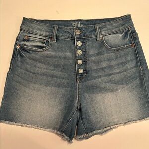 Time and Tru Women's Blue Denim Shorts